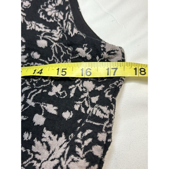 LOFT OUTLET Black/Cream Floral Tank Dress Size 8 - Picture 5 of 7